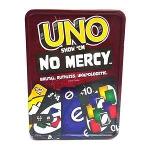 UNO NO MERCY TIN CONTAINER (BRAND NEW) [FULL GAME SEALED]